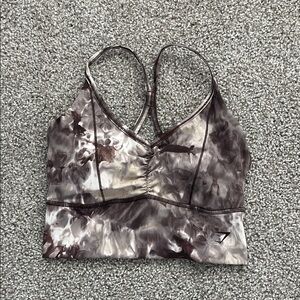 Gymshark Brown Marble Elevate Longline Sports Bra Size Small